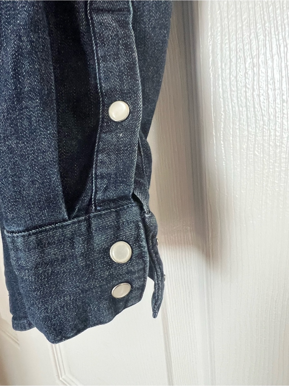 Levi's Dark Indigo Denim Western Snap Shirt - Picture 2 of 5